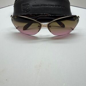 Kieselstein-Cord Nirvana Titanium Sunglasses Gold Tortoise Pink Gradient Lens